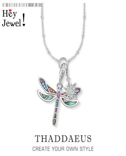 

charm necklace dragonfly sun winter fashion bohemia jewelry europe 925 sterling silver bijoux gift for women girl 2011247467645