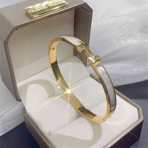 

classic design stainless steel letter h bangle bracelet for women gift, Black