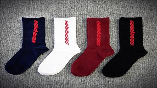 

embroidered socks ins men fashion streetwear socks knitted cotton male female long socks1042971, Black