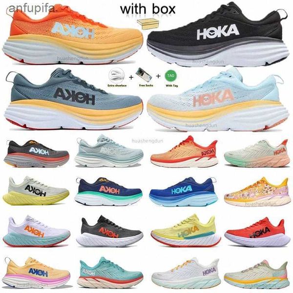 

hokas hoka one hokas shoes clifton 8 running shoes carbon x 2 womens mans black white sneakers climbing runner trainernots#