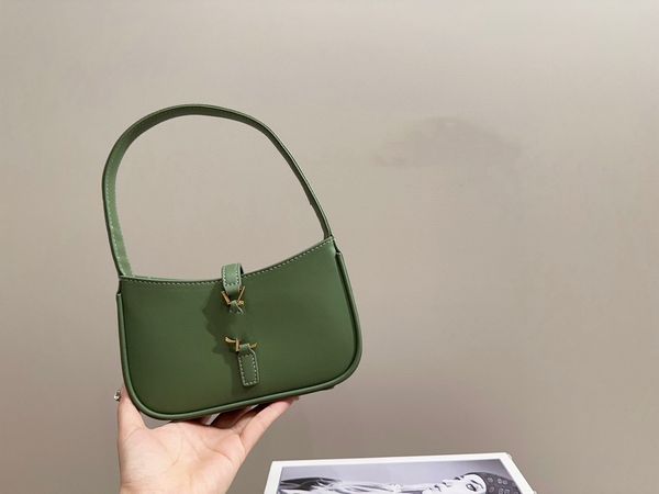 

luxury designer underarm hobo shoulder bag half moon leather purse clutch bags handbag mini size