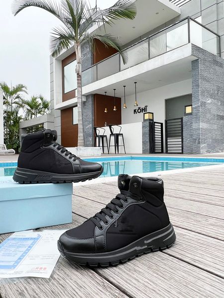 

designer brand men womens platform casual shoes stitching material women sneakers super flex rubber 0722, Black