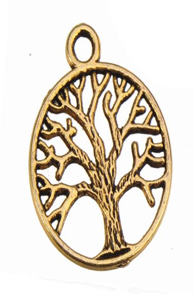 

metal tree charms vintage silver gold bronze plants life of treees new diy fashion jewelry accessories suppliers for jewellry 24x25198033, Bronze;silver