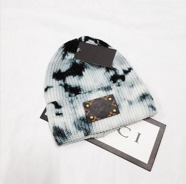 

designer winter knitted beanie woolen hat women chunky knit thick warm faux fur pom beanies hats female bonnet beanie caps, Blue;gray