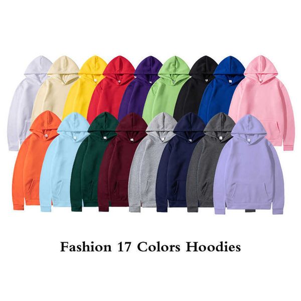 

brand men pullover hoodies 2021 autumn hip hop streetwear hooded casual mens solid color hoodie sweatshirts male, Black
