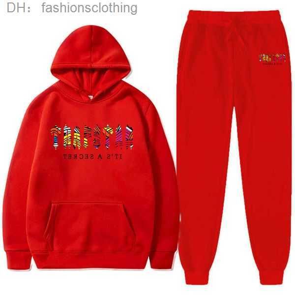 

men's tracksuits tracksuit trapstar hoodies and sweatpants two piece sets winter sports suit outdoor sweatshirt set fashion male clothi, Black