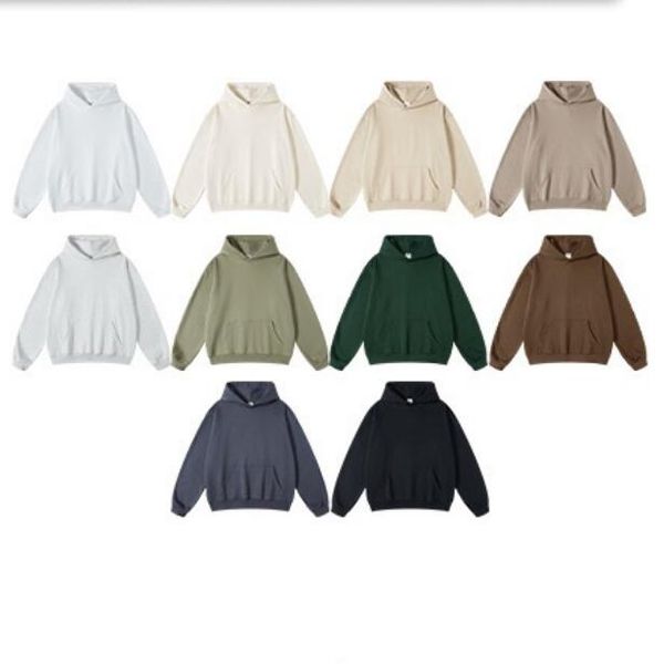 

men's plus size hoodies & sweatshirts solid colored terry hoodie, Black;brown