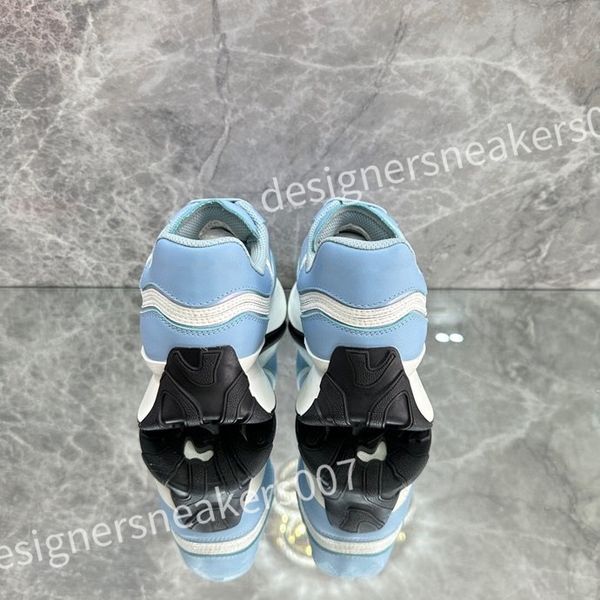 

2023 new luxurys designer women mens casual shoes fashion genuine leather mixed color woman trainers sneakers flats loafers female footwear, Black