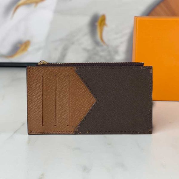 

n64038 men designer wallets for women card holder original canvas leather coin purse long wallet credit pocket organizer mini wallet, Red;black