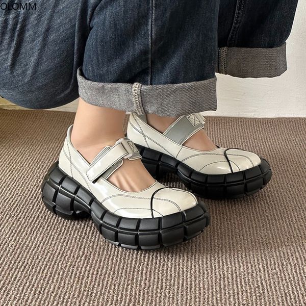 

dress shoes round toe womens cosplay maid shoes mary janes school shoes platform high heel creepers cute lolita plus size 230721, Black