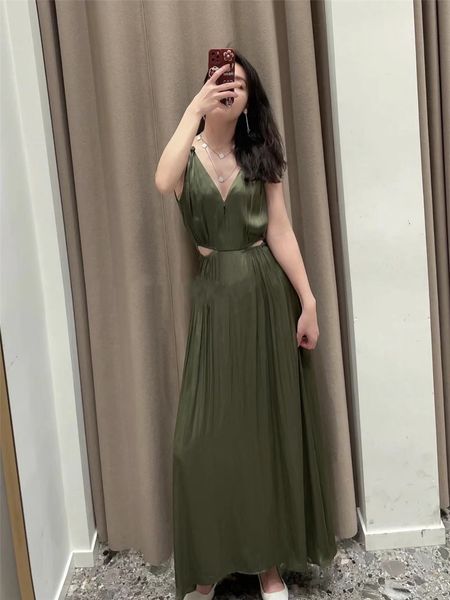 

basic & casual dresses -aje v-neck a-line dress polyester midriff costume fit midi dress for women, Black;gray