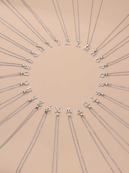

women's fashion accessories 1pc minimalist pendant necklace, Silver