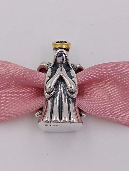

andy jewel authentic 925 sterling silver beads divine angel charm fits european style jewelry bracelets & necklace 7917708924211, Black