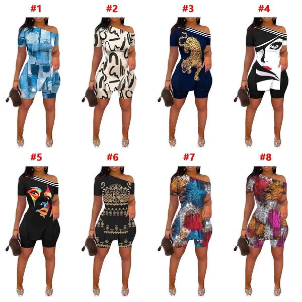 

women s clothing casual fashion pants pattern floral print slit hem short sleeve shorts suit, White