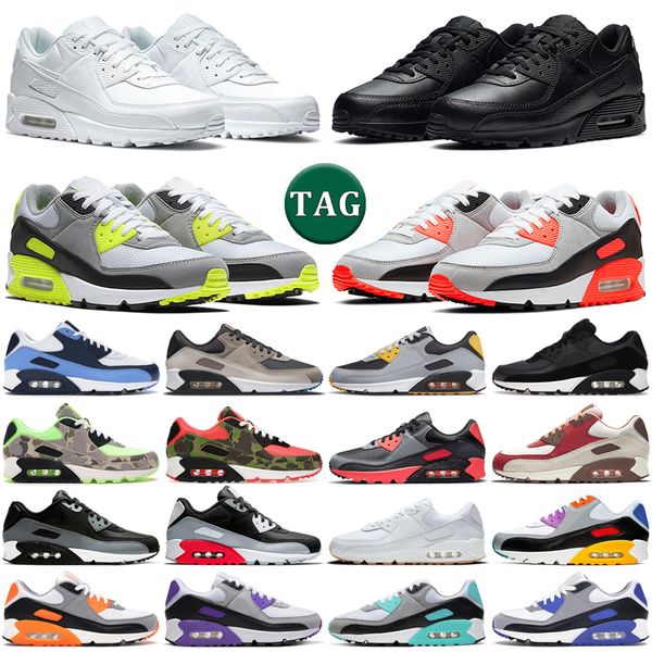 

2023 running shoes men women triple black white bacon infrared og volt cool wolf grey desert camo green batman mens trainers outdoor sports, White;red