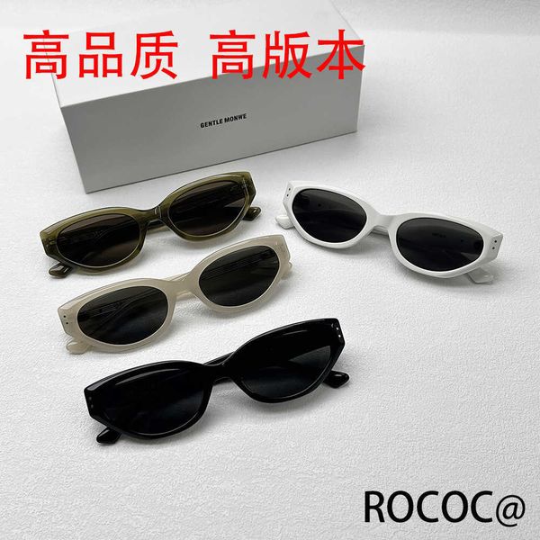 

2023 new gm rococ cat eyes sunglasses women's personalized ins fashion network red same style, White;black