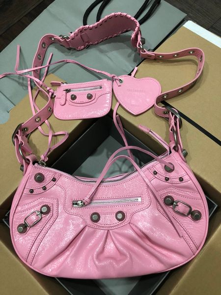 

10a designer women's handbag classic crossbody bags premium original order classic motorcycle bag design riveted leather half month pur