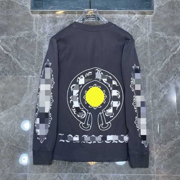 

designer chromer heart spring mens hoodie long sleeve loose hooded fashion womens horseshoe pullover chromese 9 l95w, Black