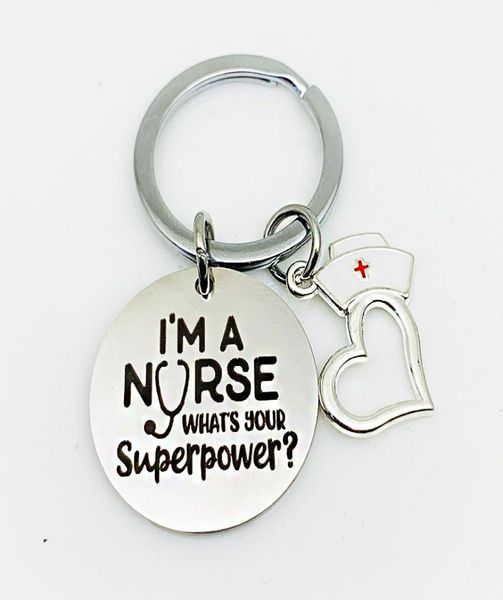 

fashion medical tools stethoscope keychain key ring heart charm pendant nurse keychain nurse medical students gifts jewelry access7740355, Slivery;golden