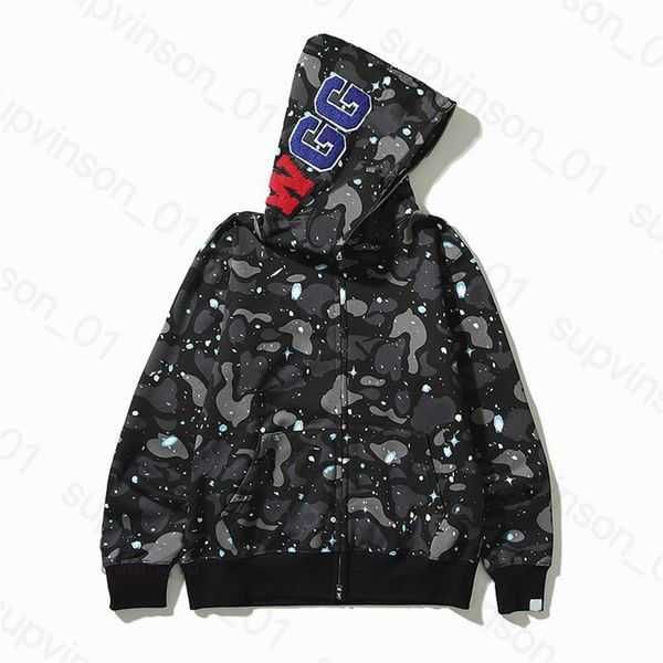 

bape mens hoodies designer hoodie shark luminous women sweatshirts letters camo hoody oversized cotton zip sweaters hoodys embroidered cardi, Black