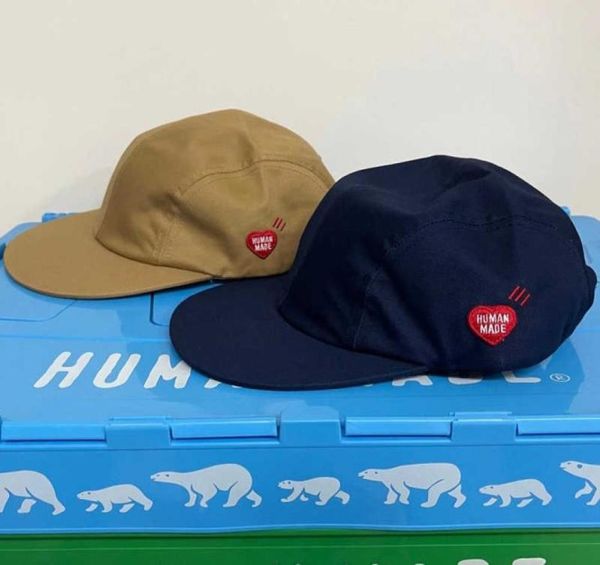 

human made 4 panel cap trucker baseba caps for men women summer beach sun hats snapback dad hat hip hop visor adjustable sport q4445519, Black;white