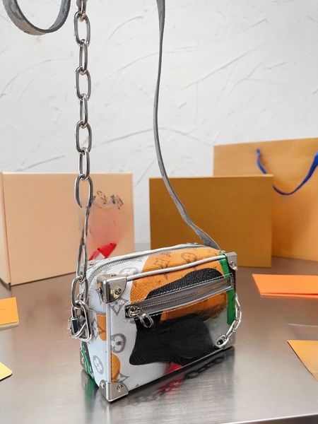 

2023 autumn new crossbody bag box bag chain bag