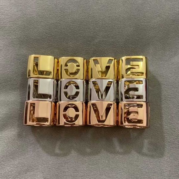 

high-quality tiffay s925 all body sterling silver love ring for couples' personalized versatile fashion letter