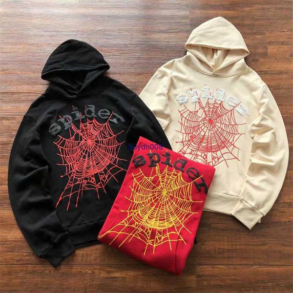 

men's hoodies sweatshirts 555555 star letter foam print high street 1 and women's hoodie, Black