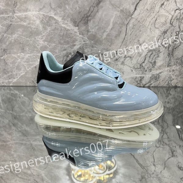 

new luxury fashion sneakers white shoes leather thick soled elevated men's and women's shoes versatile classic casual couple board, Black