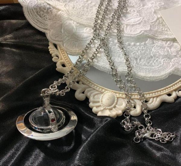 

new fashion crystal satellite planet necklace clavicle chain necklace baroque choker for women party punk jewelry gift with box nr7640098, Silver