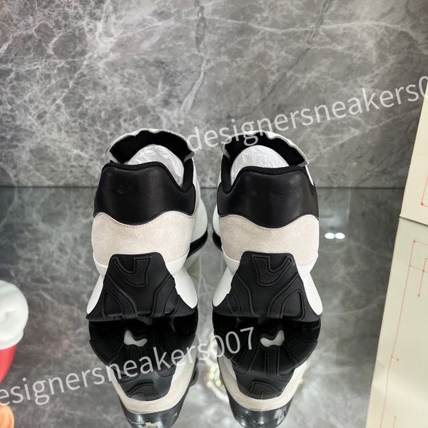 

new luxury out of office sneaker designer casual shoes men women lace-up high street leather breathable platform trainers sneakers xsd221141, Black