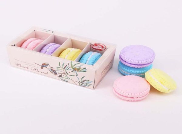 

fizzy macaron bath bombs 40gpc salt organic bath bomb gift set kit strawberry mouthwatering cupcake exfoliating bathing explosive3674619