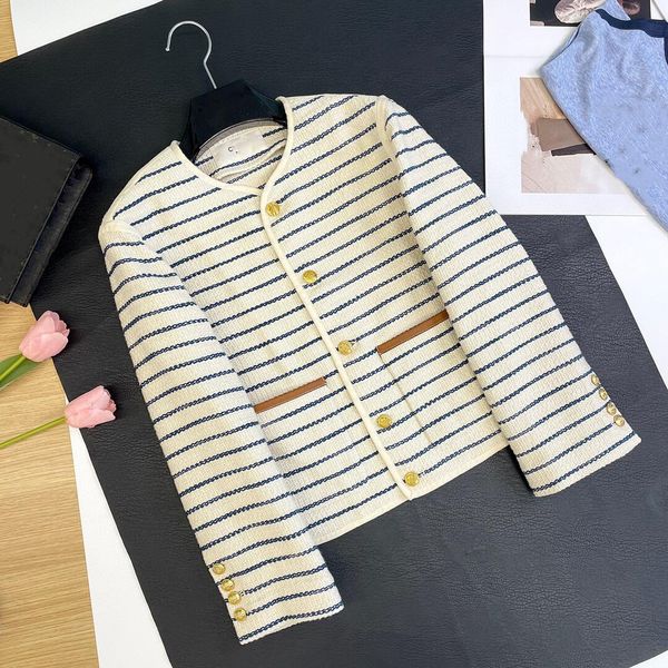 

2022 women vintage designer tweed blazer jacket coat female milan runway designer dress causal long sleeve clothing suit 92, White;black