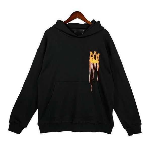 

amirri mens women hooded designers hoodies winter warm man clothing long sleeve pullover cottons clothes tracksuits sets sweatshirts 29 sfc, Black