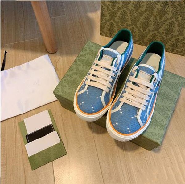 

designer sneakers 1977 tennis shoes canvas shoe letters interleaved pattern printed sneaker denim jacquard luxury flat trainers rubber train, Black