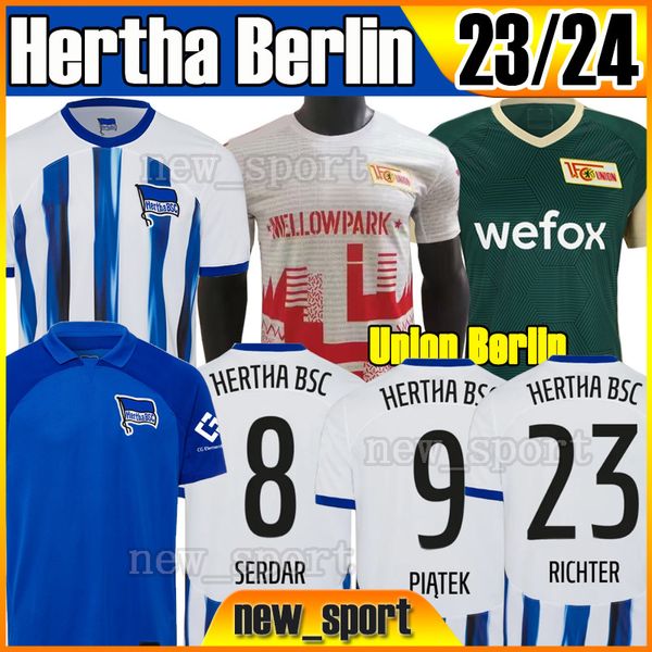 

4xl 23 24 hertha union berlin 2023 soccer jerseys kruse haraguchi trimmel andrich friedrich bsc pia tek cunha cordoba darida selke khedira j, Black;yellow