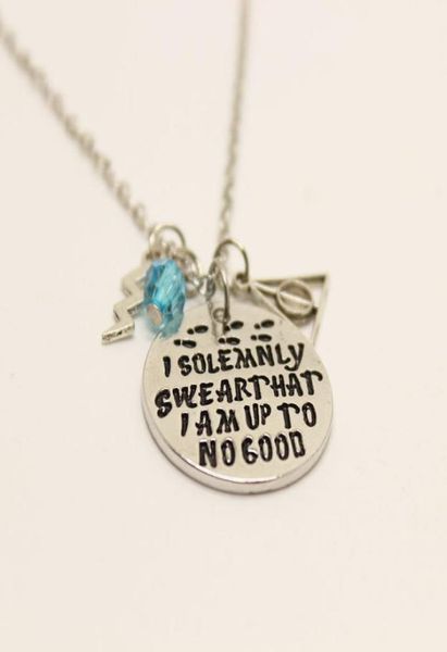 

new arrival movie jewerly i solemnly swear that i am up to no good, pendant necklace ring inspired jewelry2114938, Silver