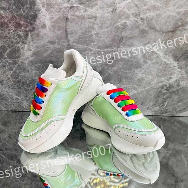 

2023 luxury designer women mens casual shoe fashion genuine leather mixed color woman trainers sneakers flats loafers female footwear xsd230, Black