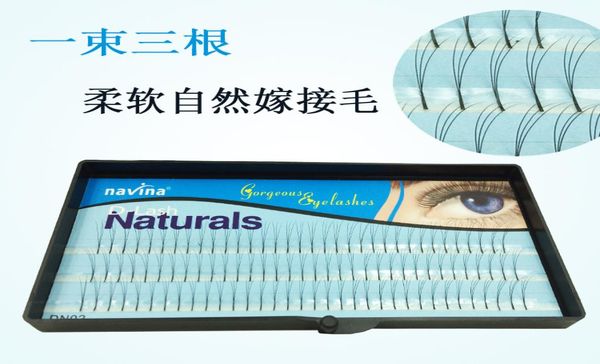 

new professional false eyelashes navina individual lashes eyelashes extension fake eyelashes black long curl gorgeous lashes 8mm 14762257