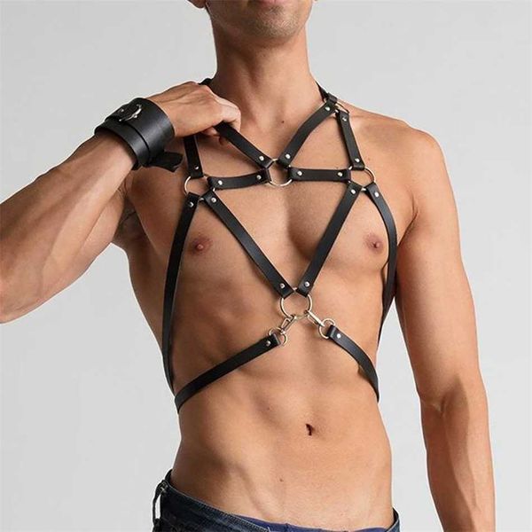 

men's leather body strap sm binding tool stage wearing props 50% outlet online