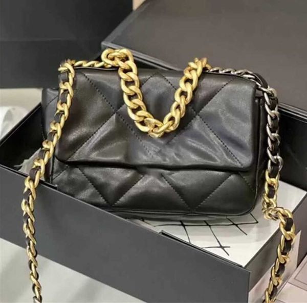 

tote bag designer chain shoulder crossbody handbag women classic cc purse luxury lamskin leather envelope clutch brown wallet niche high sen