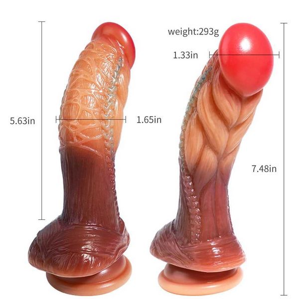 

silicone super simulation big thick explosive blue tendons supplies women's toy soft and comfortable 70% off factory outlet sale