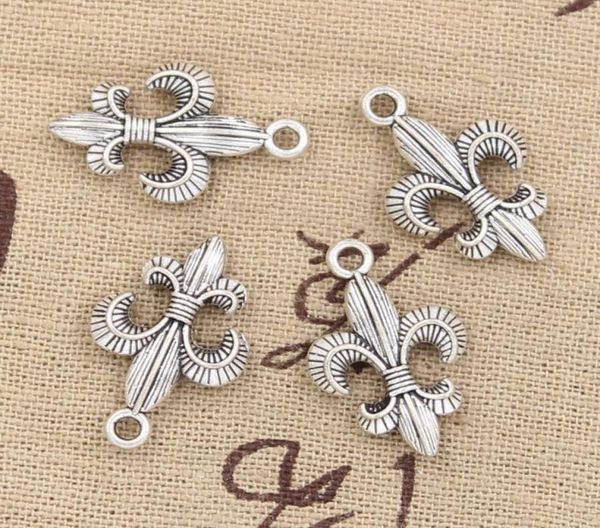 

100pcs charms fleur de lis 2314mm antiquezinc alloy pendant fitvintage tibetan silverdiy for bracelet necklace8845049, Bronze;silver