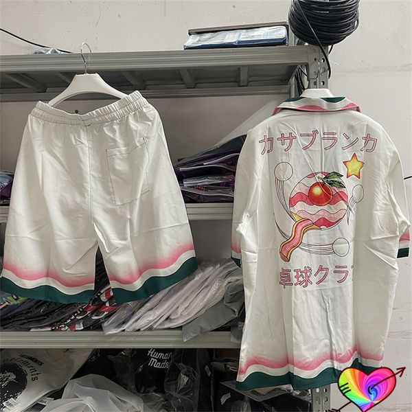 

2023 silk suit men women 1 green pink sets shirt short sleeve sport shorts