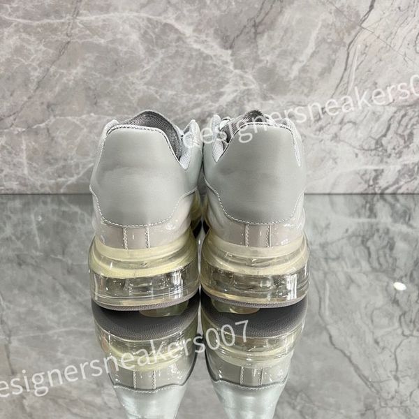 

2023 new luxurys fashion sneakers white shoes leather thick soled elevated men's and women's shoes versatile classic casual couple, Black