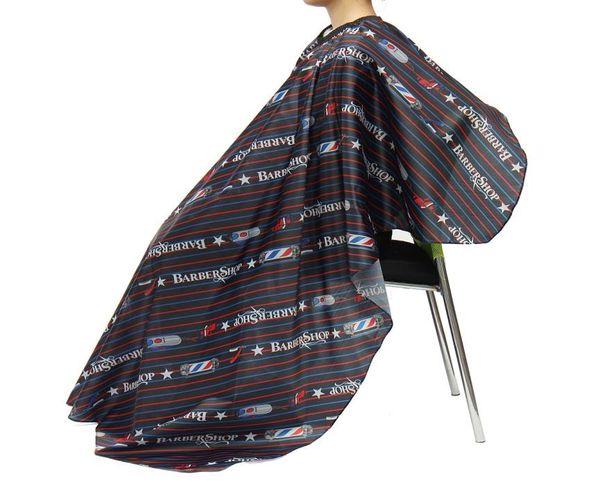 

2 styles pro salon stripe hairdressing cape barber hairdresser haircutting wrap waterproof cover gown apron hairstylist cloth3703682