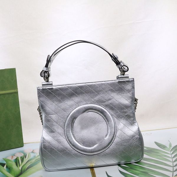 

blondie small tote bag round interlocking g leather patch genuine luxury shoulder fashion clutch designer women round handbag summer cross b