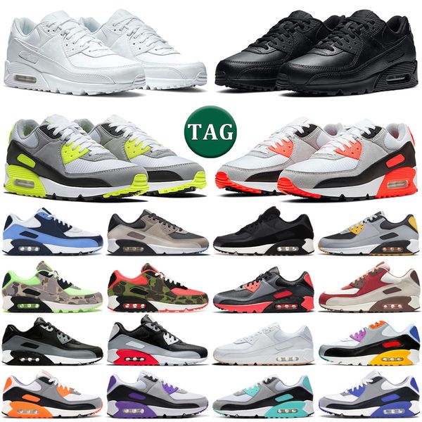 

2023 running shoes men women triple black white bacon infrared og volt cool wolf grey desert camo green batman bred mens trainers outdoor sp, White;red