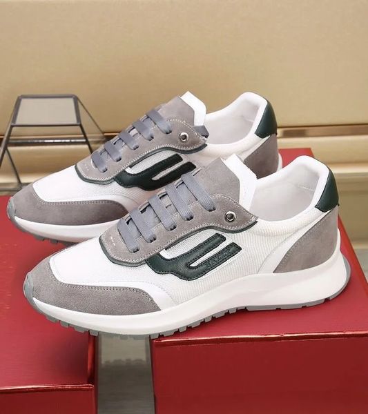 

perfect brands demmy mesh & leather sneakers casual shoes tchnical outsole suede calf leather, synthetic & fabric skateboard walking discoun, Black