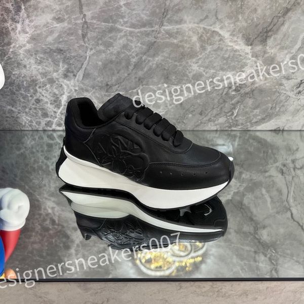 

2023 luxury out of office sneaker designer casual shoe men women lace-up high street leather breathable platform trainers sneakers xsd221140, Black